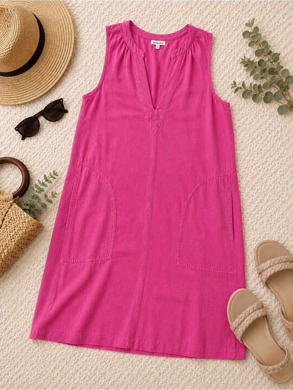 Splendid Charity Linen Dress